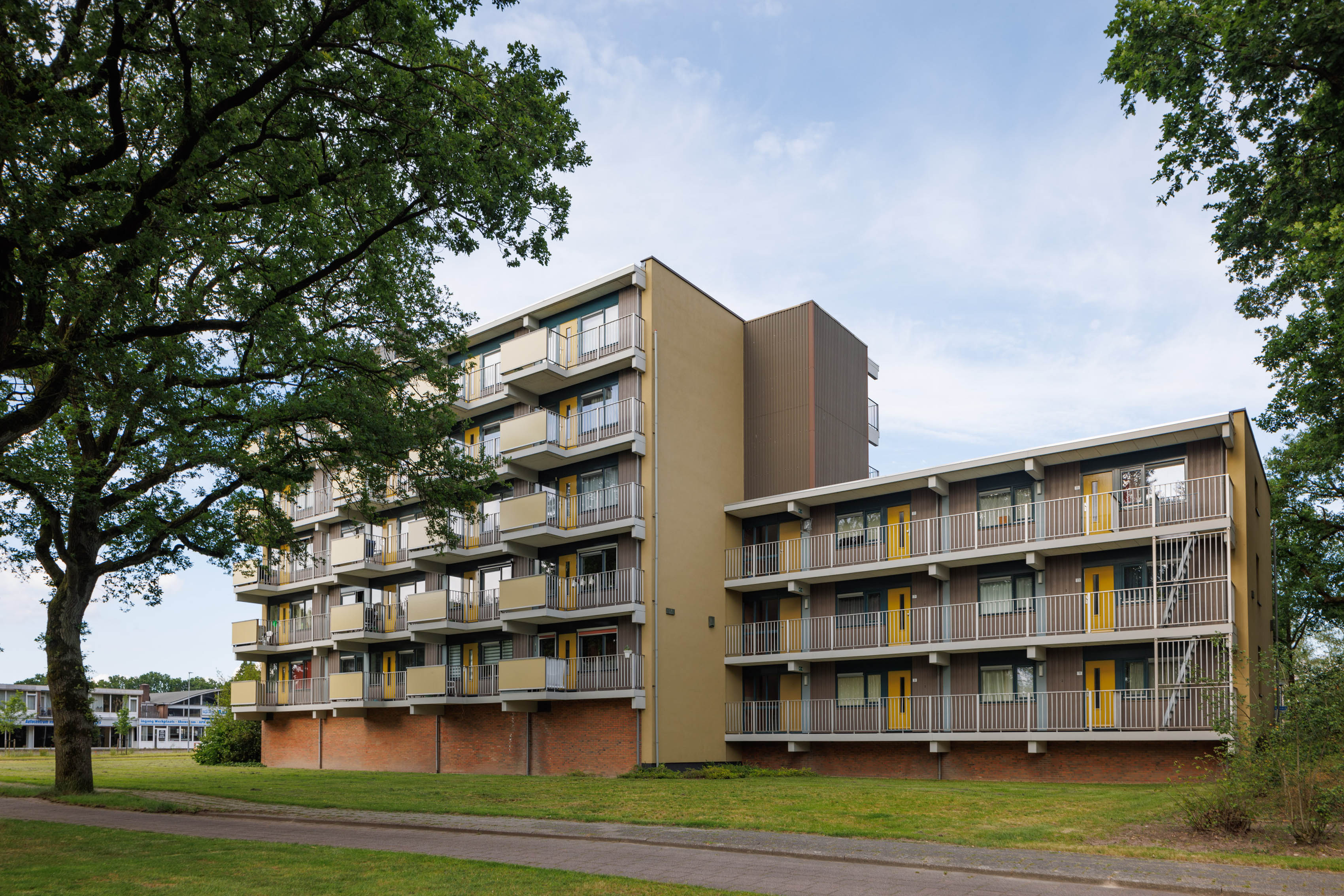 Façade durable, robuste et nécessitant peu d'entretien pour la résidence Vissershoek
