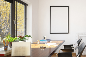 Interior of a garden office