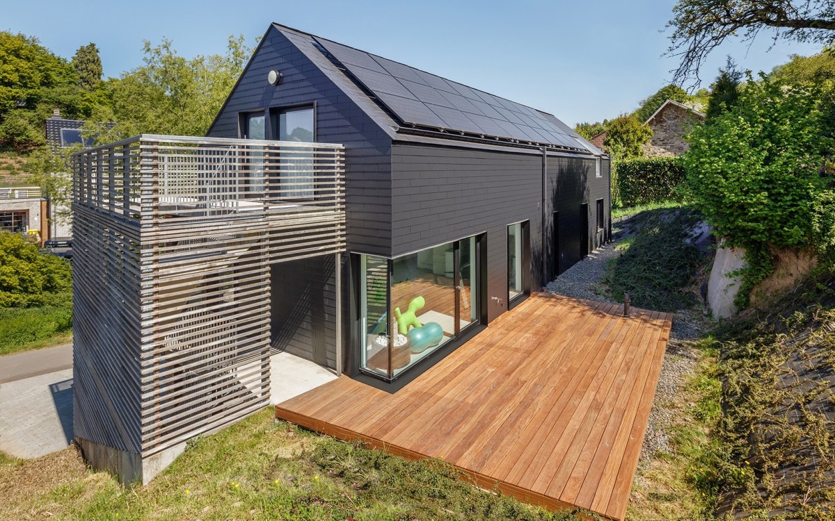 Één materiaal voor de creatie van minimalistische volumes 
