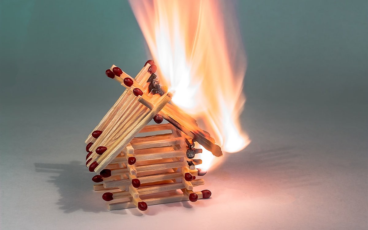 burning matches