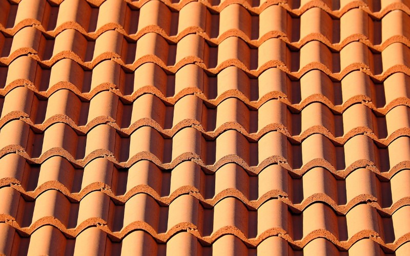 orange terracotta roof slates