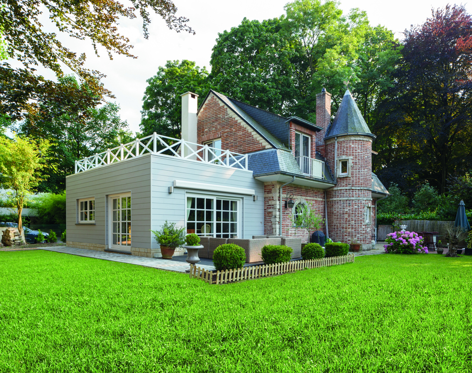 Cedral sidings in vezelcement zijn ideaal voor je uitbouw of carport