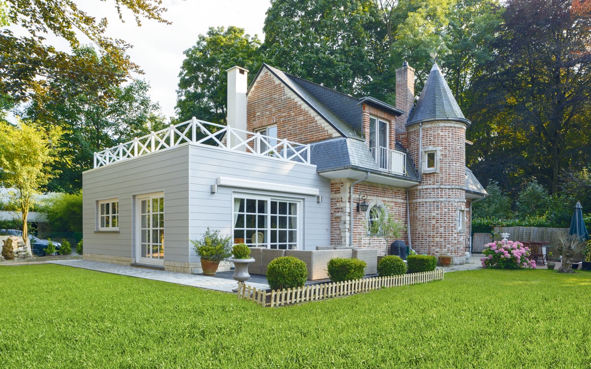 Cedral sidings in vezelcement zijn ideaal voor je uitbouw of carport