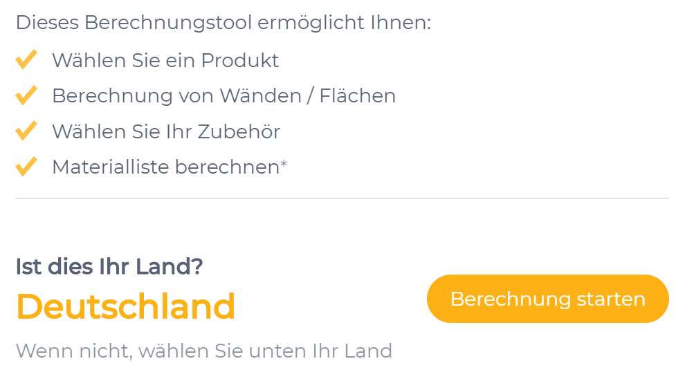 Berechnungstool Fassadenpaneele – Benutzerhandbuch