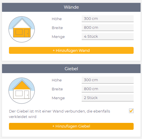 Berechnungstool Fassadenpaneele – Benutzerhandbuch