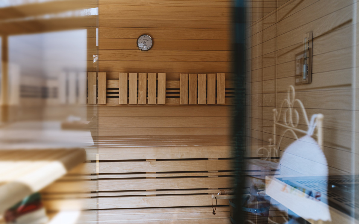 Sauna mit Cedral Click - Ambiente