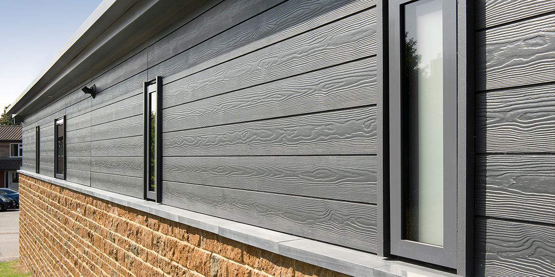 Cedral Click wood effect tongue and groove fibre cement cladding