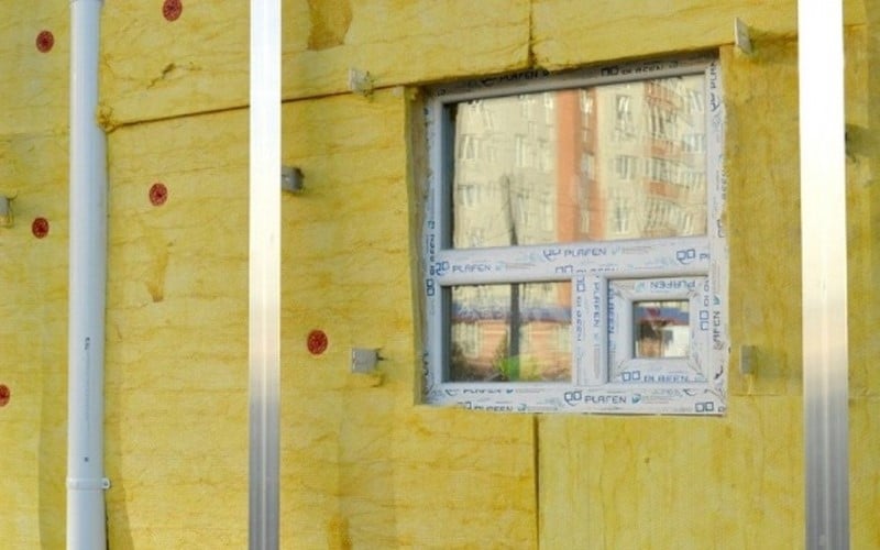 yellow exterior insulation