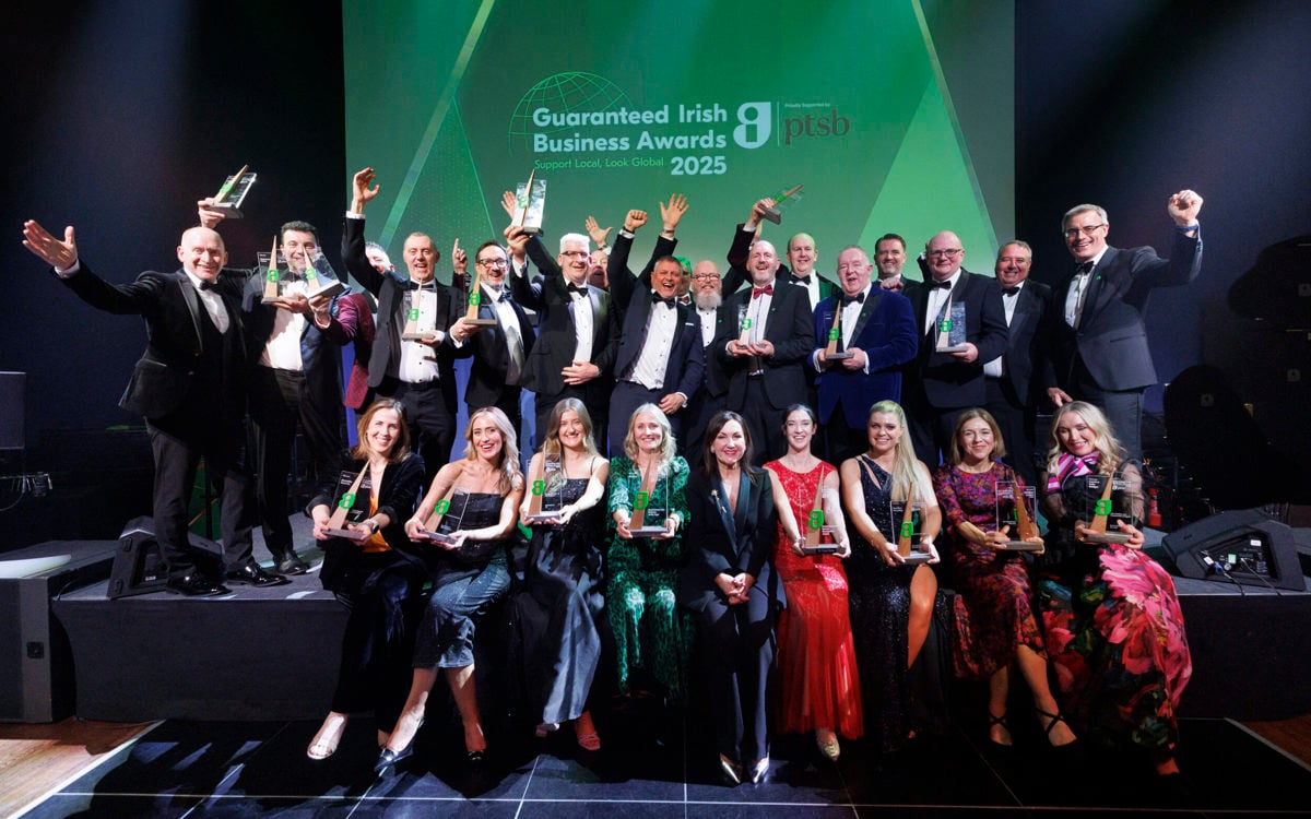 Etex Ireland named Construction, Engineering and Manufacturing winner at the Guaranteed Irish Business Awards 2025