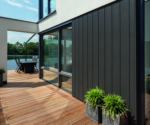 La última tendencia en fachadas: tablas de Siding Cedral en vertical