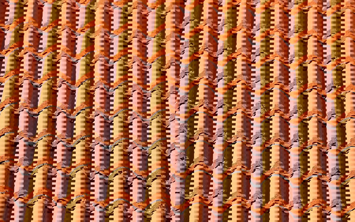 Terracotta roof tiles