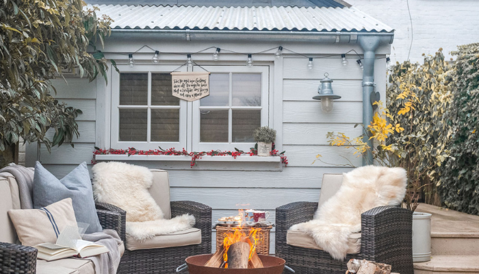 5 easy ways to cosy up your outdoor space for Winter