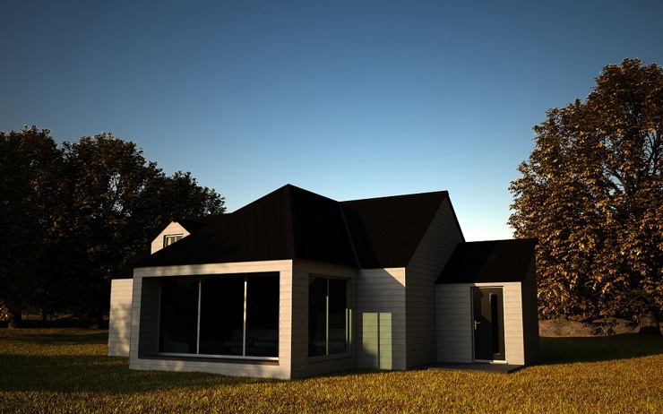 A 3D rendered Image of Cedral Slates used to illustrate the roof ventilation blog 