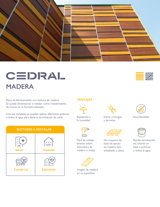 Ficha tecnica -  Cedral Madera