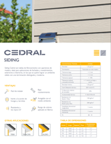 Ficha Técnica - Siding Cedral 2023