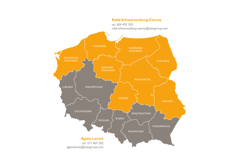 mapka przedstawiciele Cedral