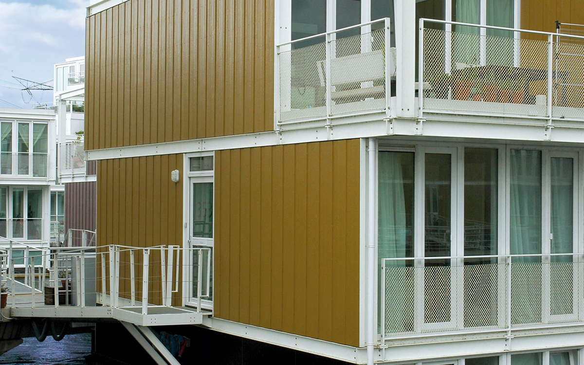 Schwimmende Häuser in Amsterdam