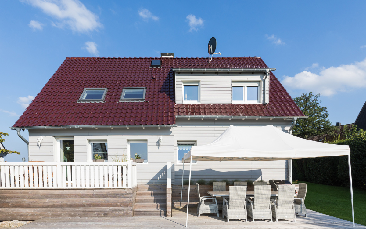 Landhaus Cedral Lap Structur Grau C05