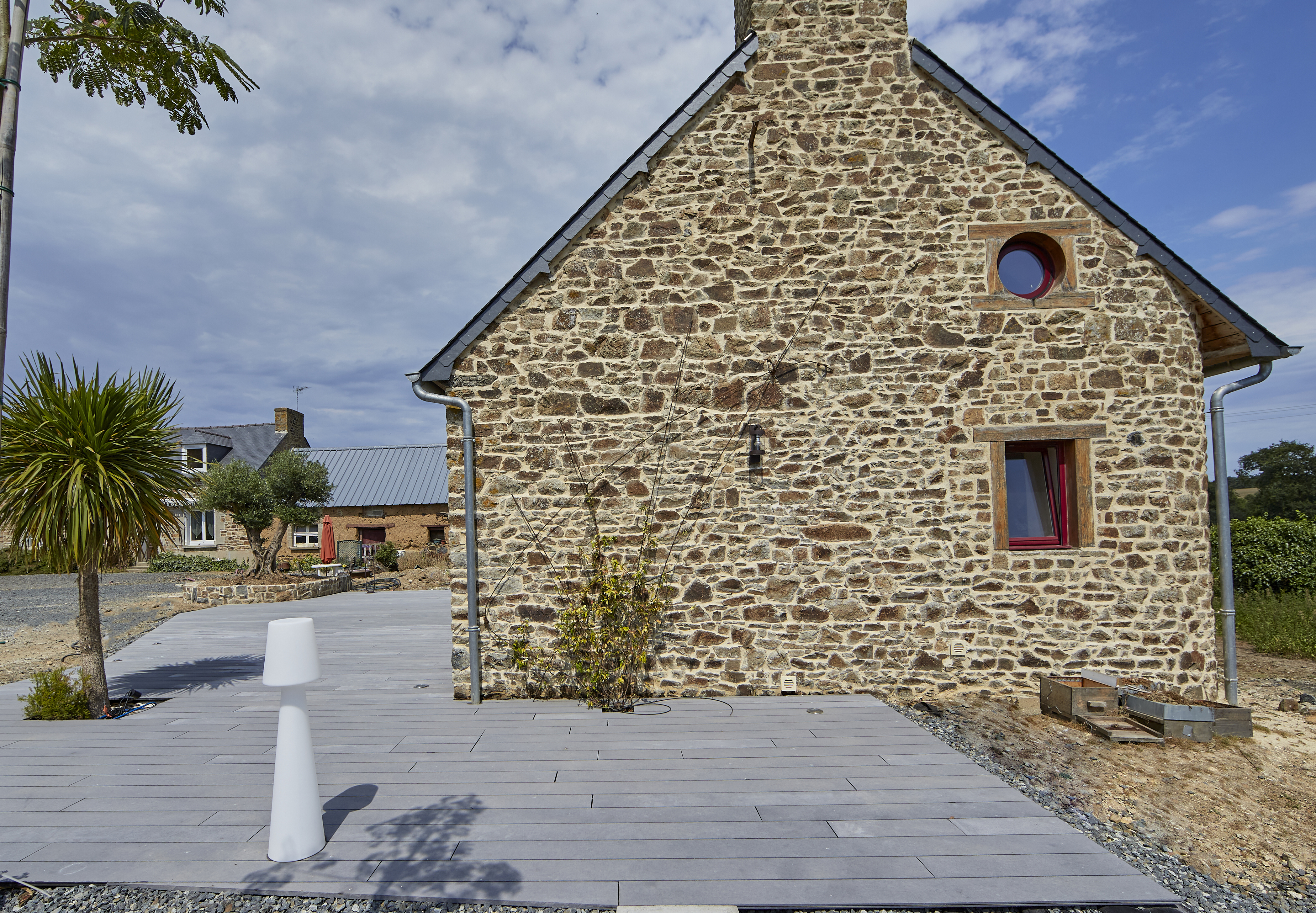 Terrassendiele grau