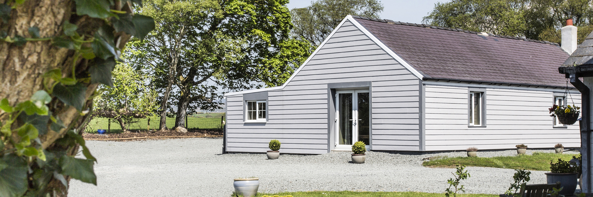 Cedral Lap fibre cement shiplap cladding in Grey