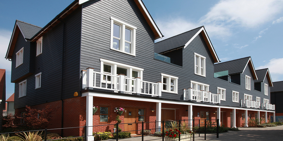 Black Cedral shiplap fibre cement cladding 