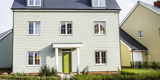 Cedral shiplap fibre cement cladding in grey green