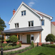 Cedral shiplap fibre cement cladding in cream white