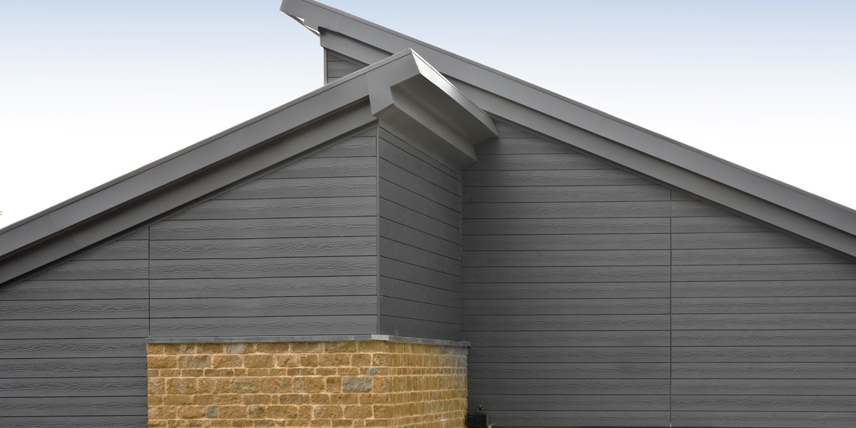 Cedral Click fibre cement cladding in Slate Grey